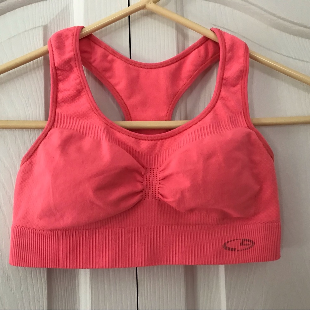 CHAMPION BRAND SPORTS BRA Coral Color Size Med